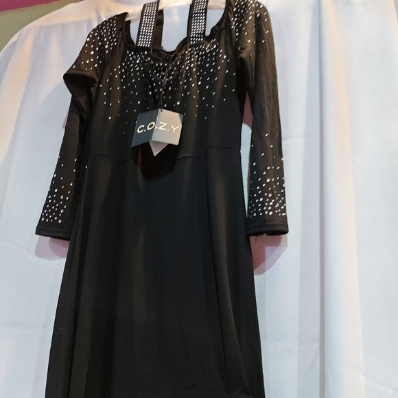 NWT C.O.Z.Y party dress Long Sleeve - Picture 6 of 7